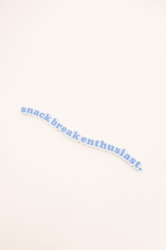 Snack Break Enthusiast Sticker