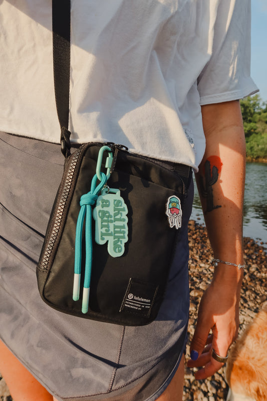 Ski Glacier Bag Charm