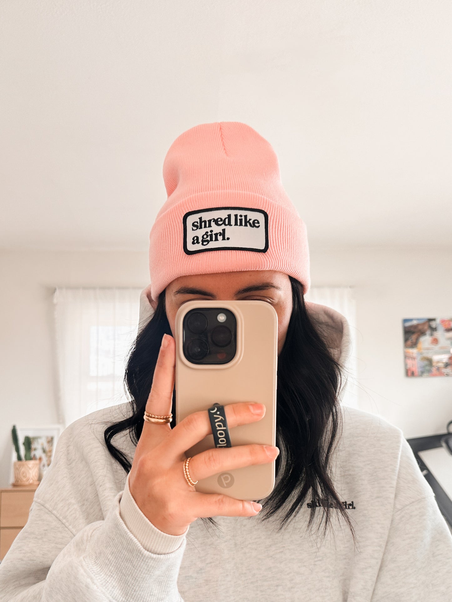 Powderpuff Shred Patch Beanie