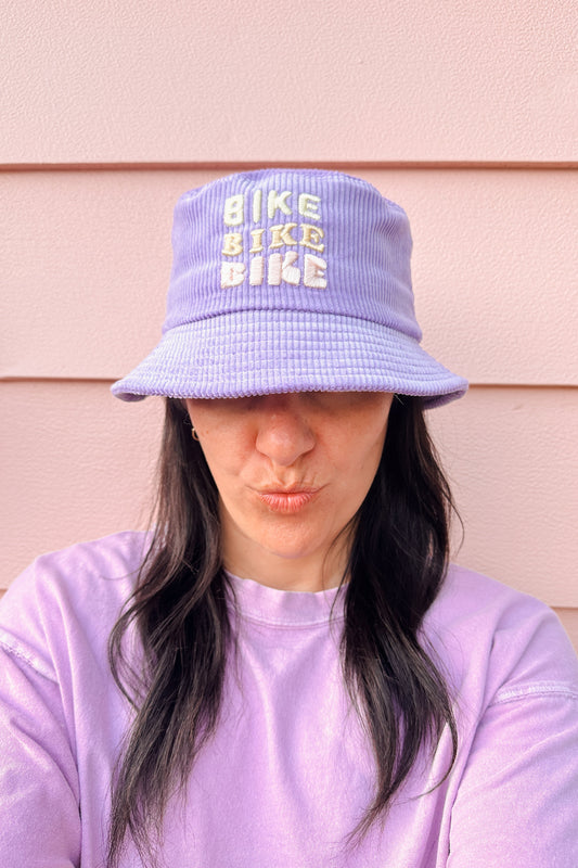 Bike Bike Bike Corduroy Bucket Hat