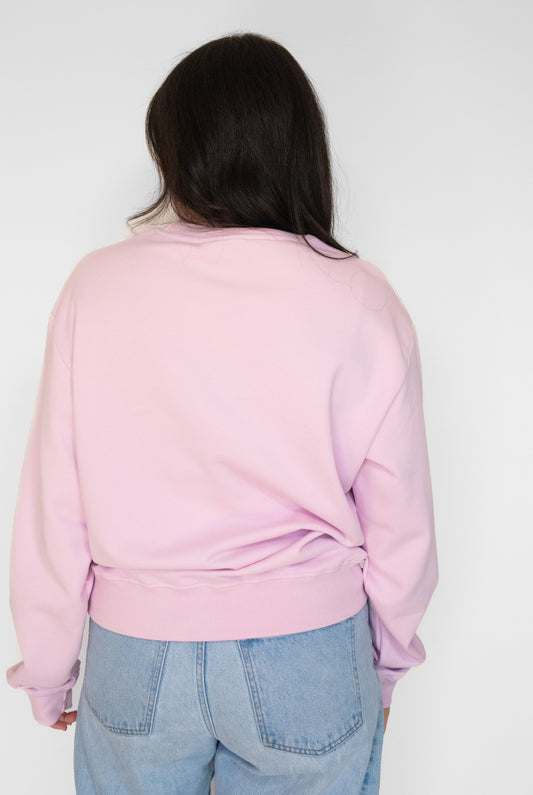 Ski Like a Girl Lightweight Crewneck - Lilac