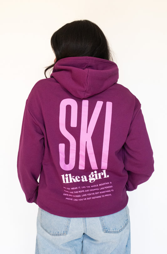 Ski Manifesto Lightweight Hoodie - Jewel