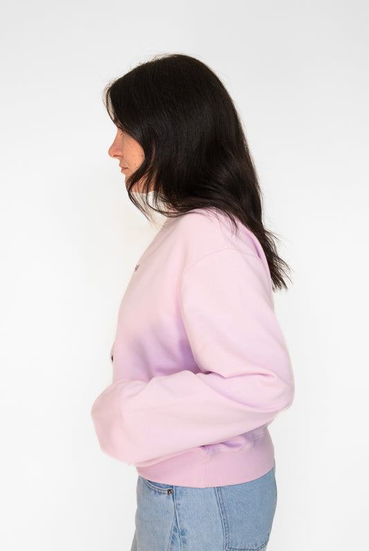 Ski Like a Girl Lightweight Crewneck - Lilac