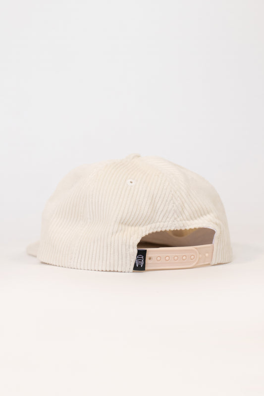 White Corduroy Après 5 Panel