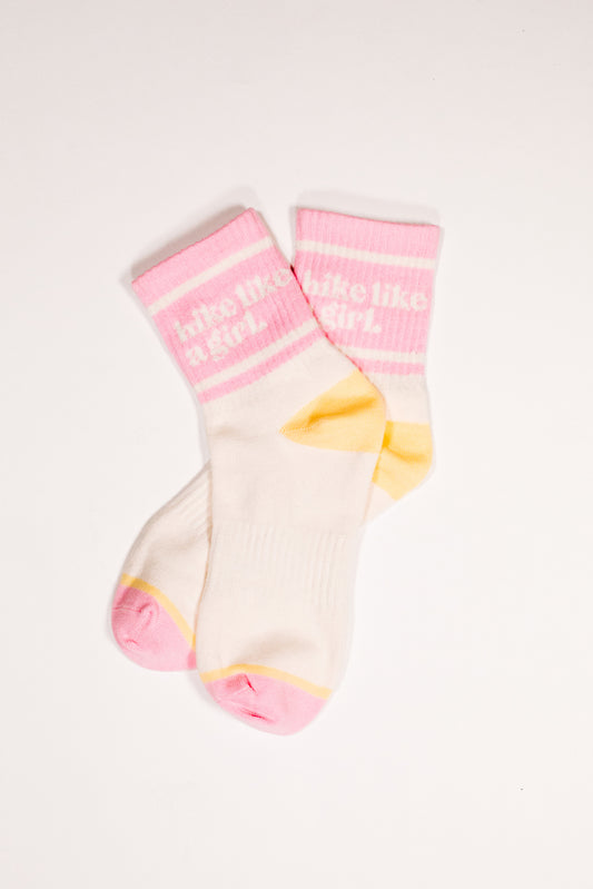 Hike Like a Girl Socks - Sunny