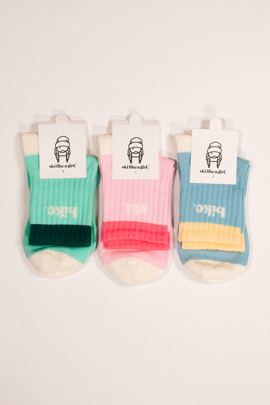Yeah, I Ski Hike + Bike Socks Trio