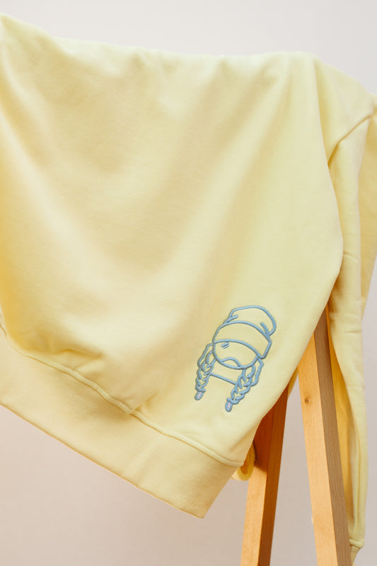 Ski Like a Girl Classic Hoodie - Yellow
