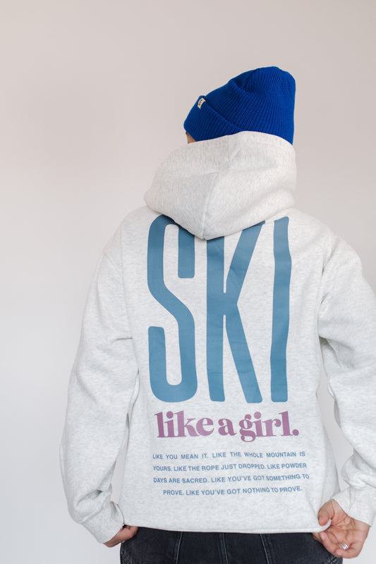 Ski Manifesto Hoodie - Heather Grey