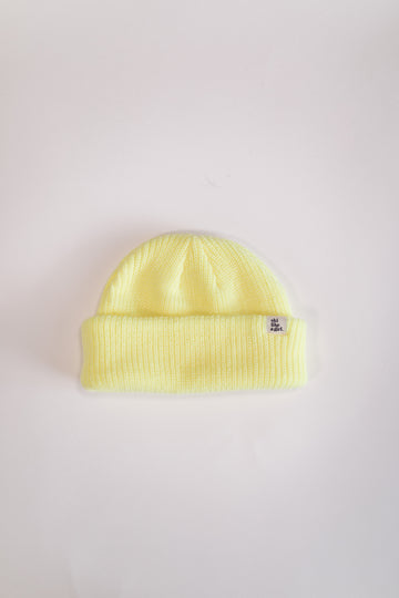 Knit Fisherman Tag Beanie – Citrus