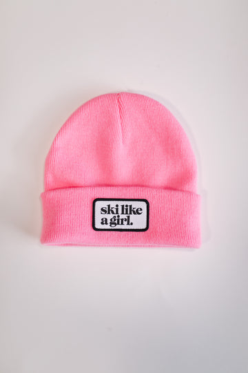 Youth Classic Patch Beanie - Barbie