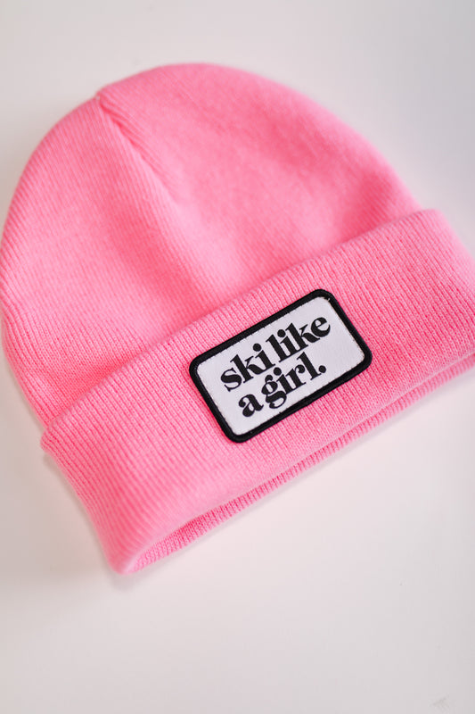 Youth Classic Patch Beanie - Barbie