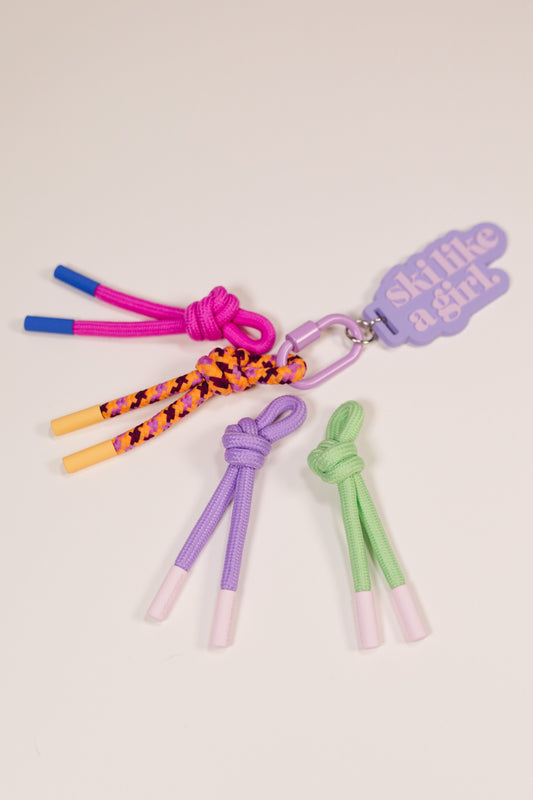 Ski Like a Girl Haze Bag Charm Set