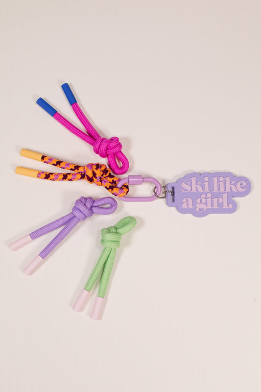 Ski Like a Girl Haze Bag Charm Set
