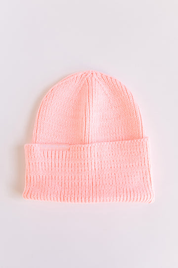 High Cuff Beanie – Pink