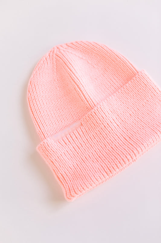 High Cuff Beanie – Pink