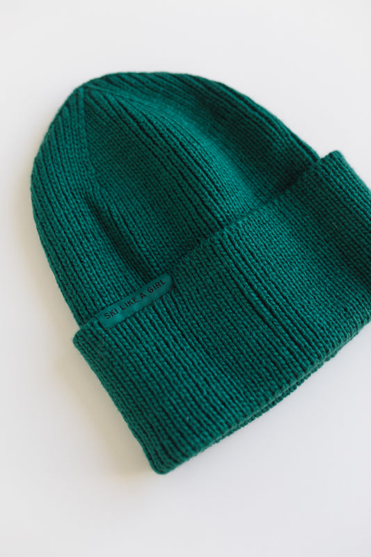 High Cuff Beanie – Teal
