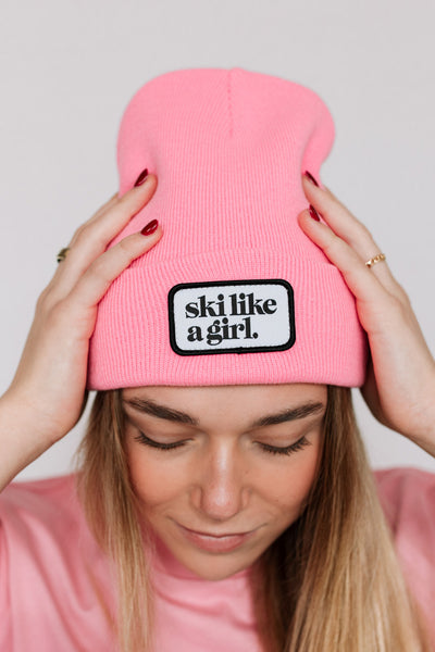 Barbie Patch Beanie – Ski Like a Girl display picture 1