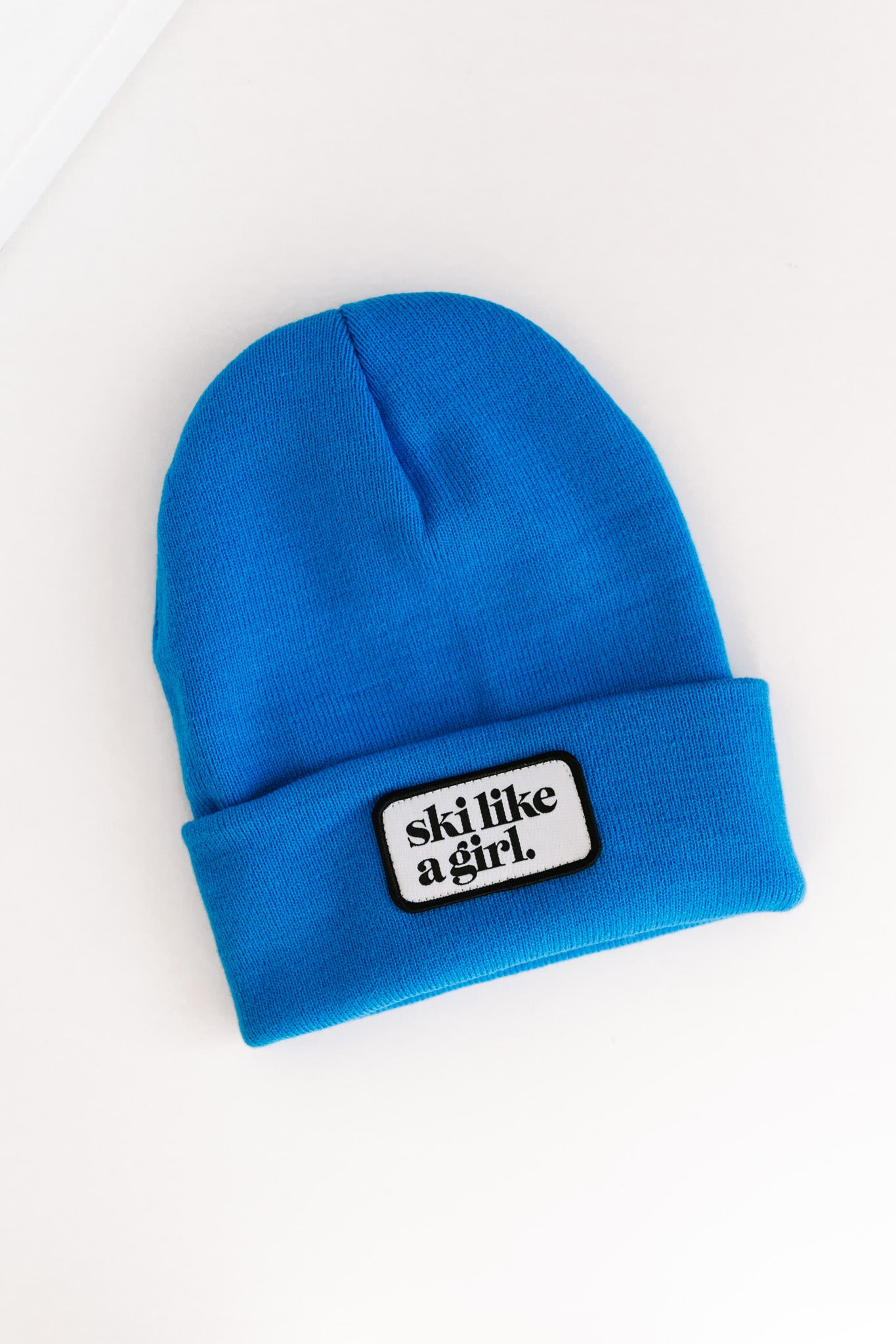 Cobalt Patch Beanie