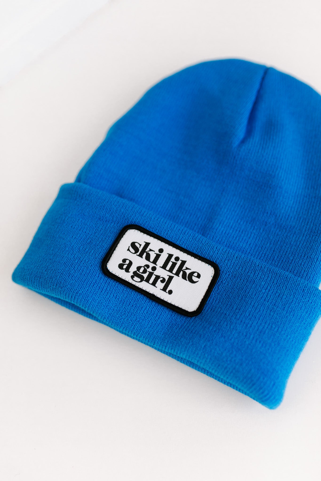 Cobalt Patch Beanie