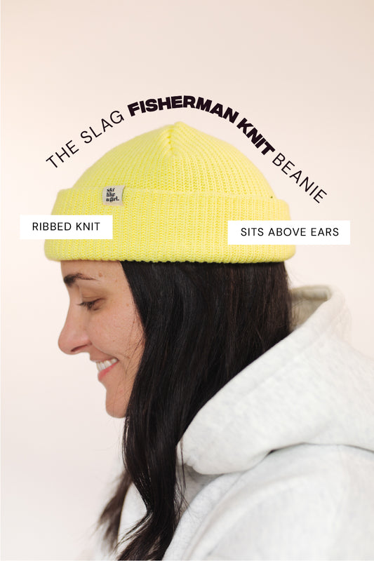 Knit Fisherman Tag Beanie – Citrus