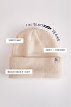 Knit Tag Beanie – Ivory