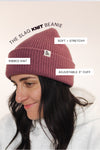 Knit Tag Beanie – Grape