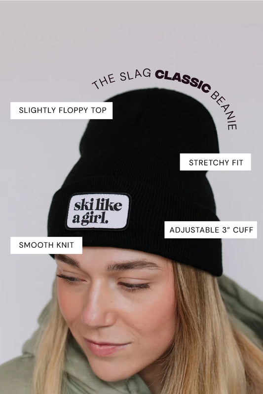 Black Beanie with Patch