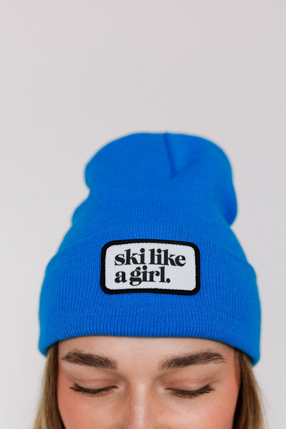 Cobalt Patch Beanie