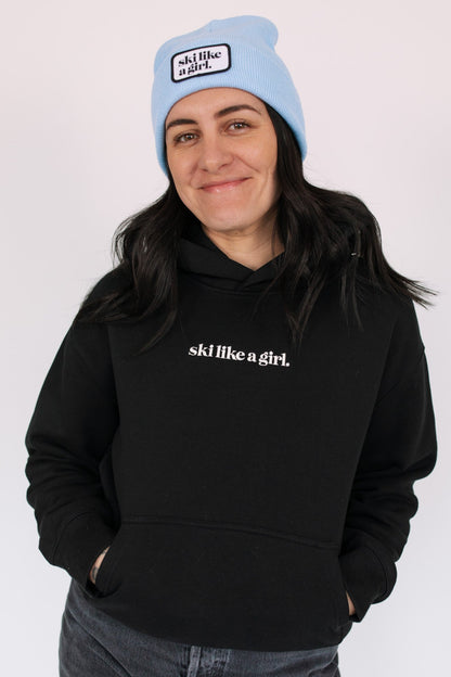 Ski Like a Girl Hoodie – Pop-up Leftover