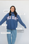 Ski Day Mock Neck Fleece Sweater