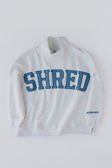 *PREORDER* Shred Mock Neck Fleece Sweater