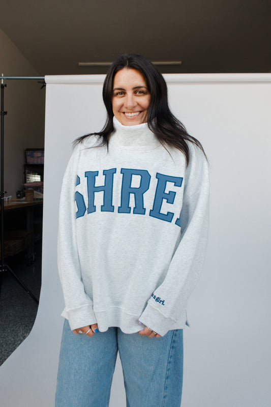 *PREORDER* Shred Mock Neck Fleece Sweater