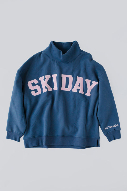 *PREORDER* Ski Day Mock Neck Fleece Sweater