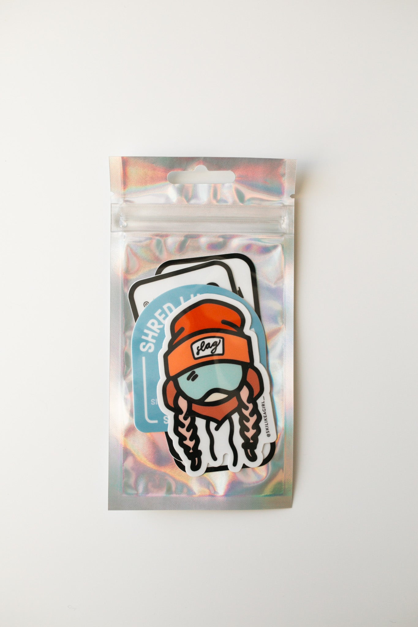 Shred Sticker 4 Pack - Retro