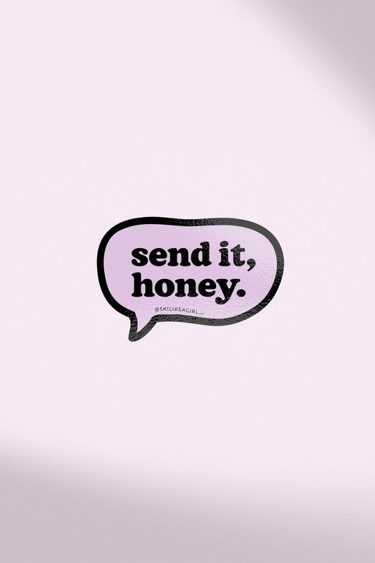 Send it, Honey Bubble Sticker – Purple