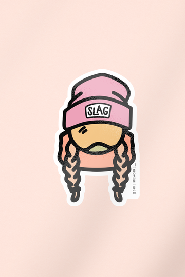 Sendy Sticker – Pink Beanie