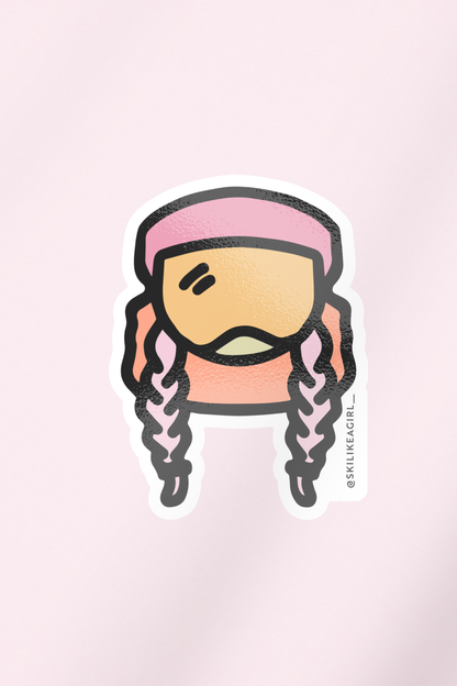 Sendy Sticker – Pink Helmet