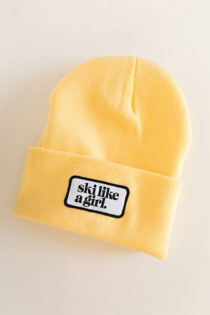 Butter Beanie with Patch