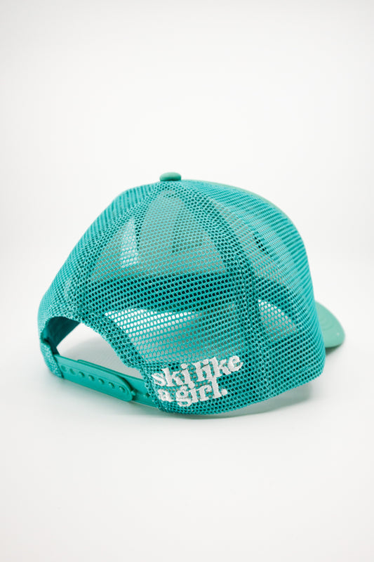 Sendy Trucker Hat – Teal