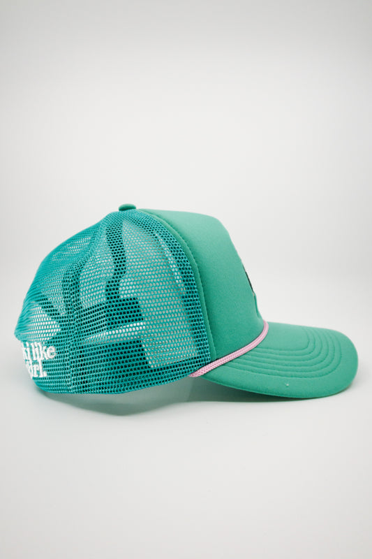 Sendy Trucker Hat – Teal