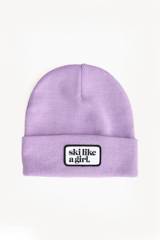Youth Classic Patch Beanie - Lilac