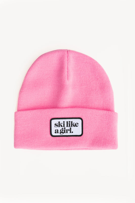 Youth Classic Patch Beanie - Barbie
