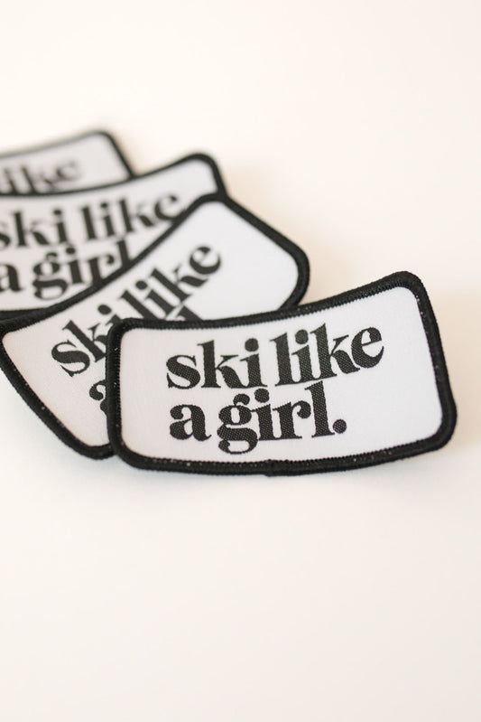 Ski Like a Girl Patch