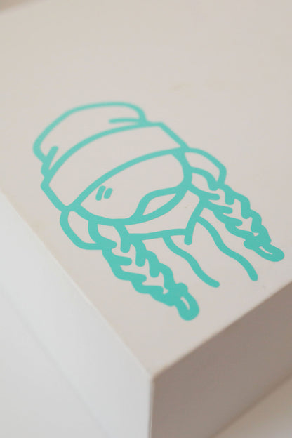 Sendy Beanie Transfer Sticker – Aqua