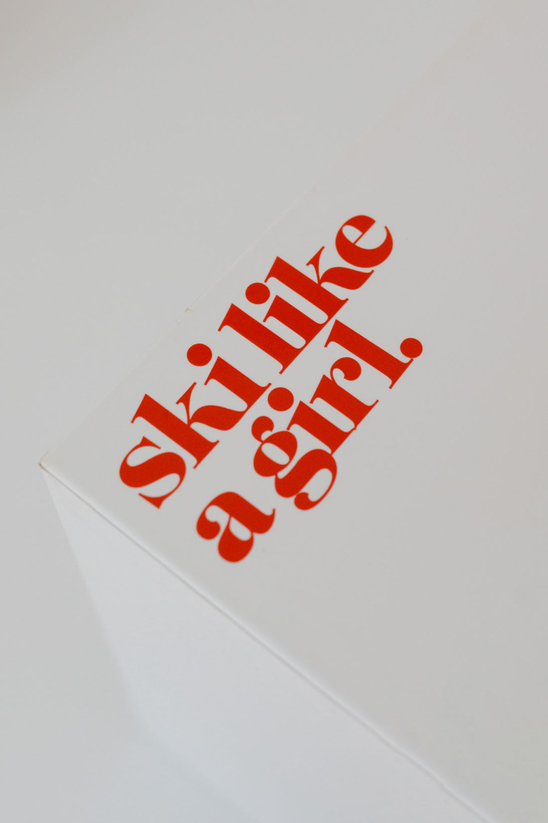 Ski Like a Girl Transfer Sticker – Red