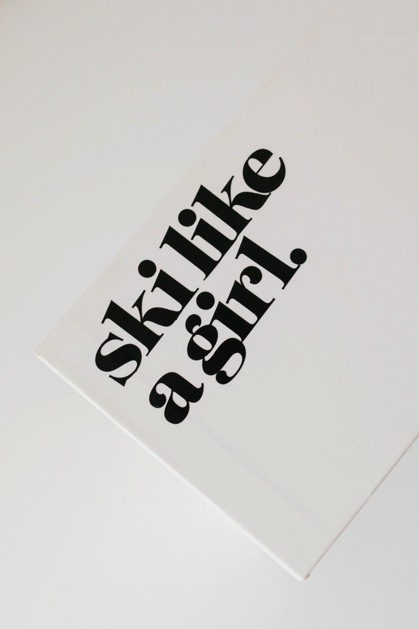 Ski Like a Girl Transfer Sticker – Matte Black