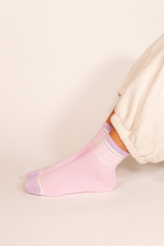 Bike Like a Girl Socks – Lilac