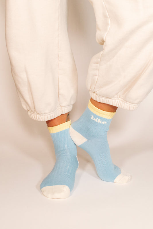 Yeah I Bike Socks – Blue