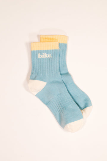 Yeah I Bike Socks – Blue