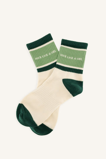 Hike Like a Girl Socks - Pine